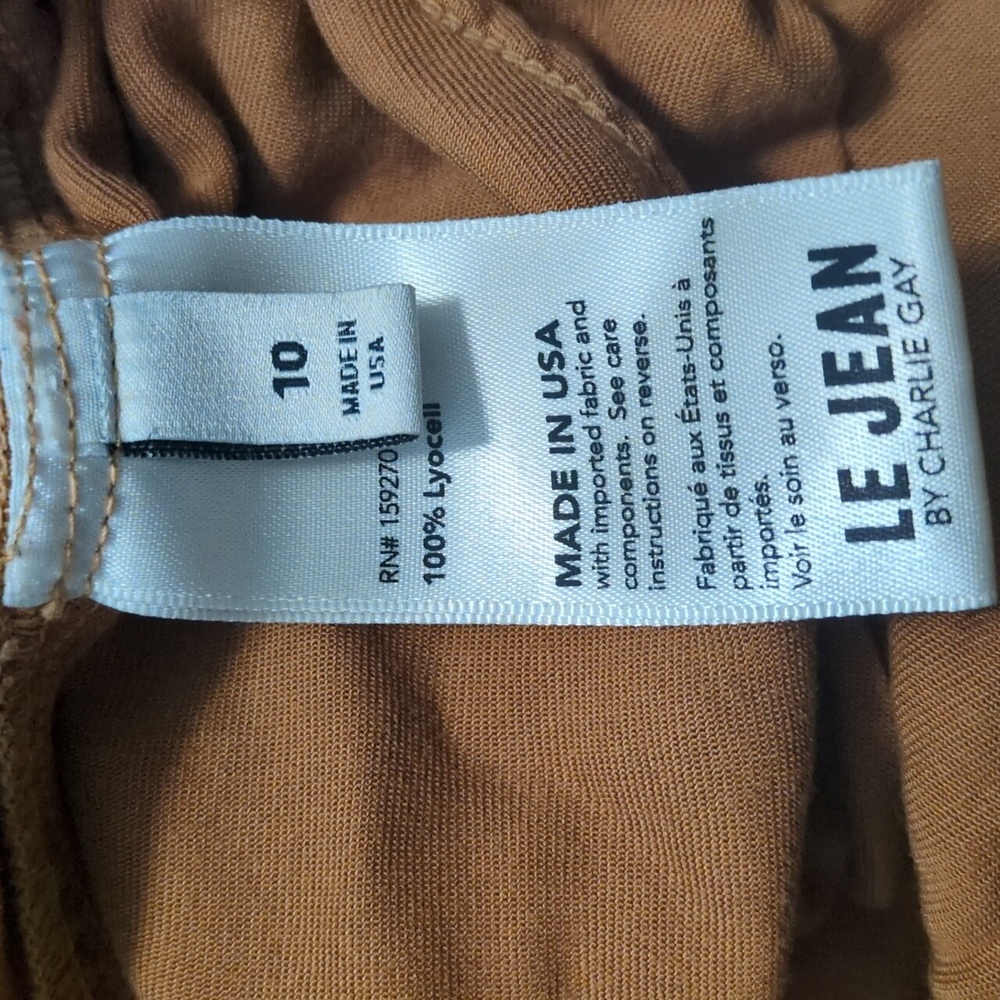 Le Jean Parachute Pants Camel Brown Size 10 $248 - Picture 11 of 11